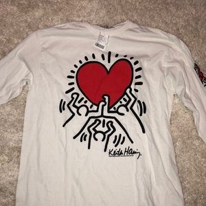 Junk Food Keith Haring long sleeve tee